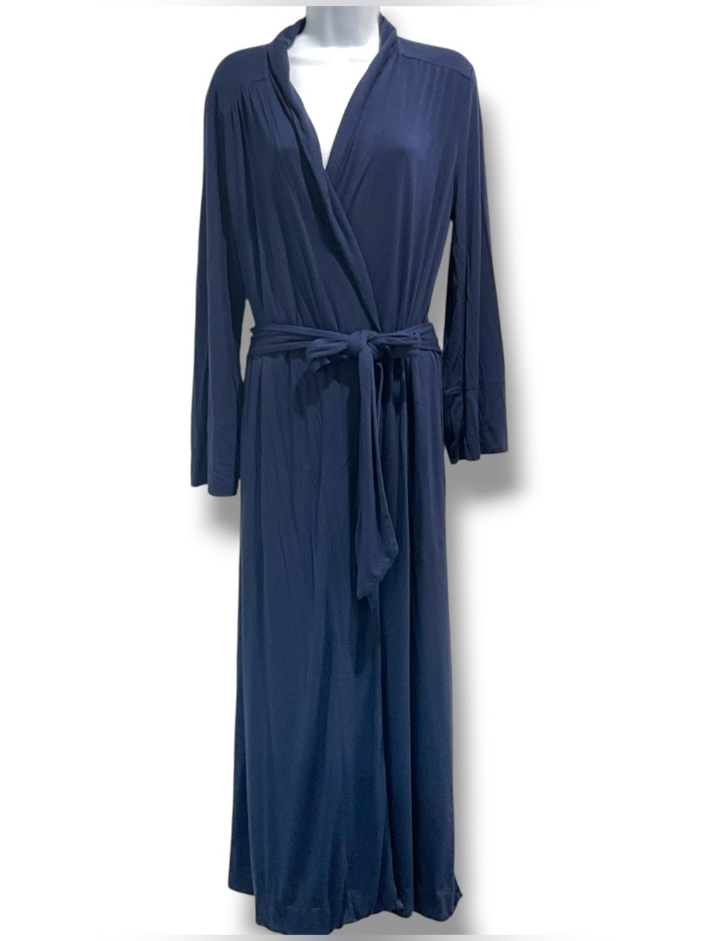 Soma Cool Nights Full Length Robe Navy Blue Women’s Size S/M